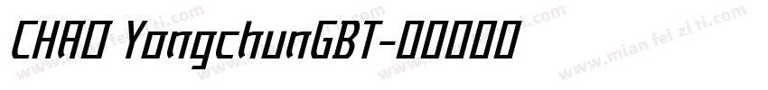 CHAO YongchunGBT字体转换